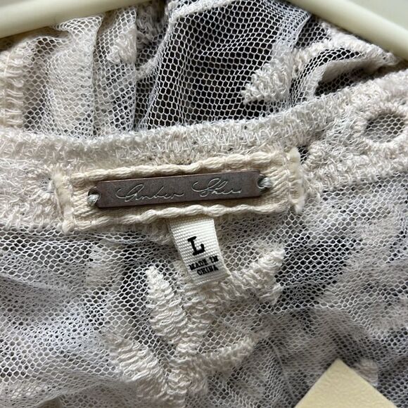 Amber Skies Bohemian style sleeveless long vest beachwear embroidered cream - Picture 7 of 9